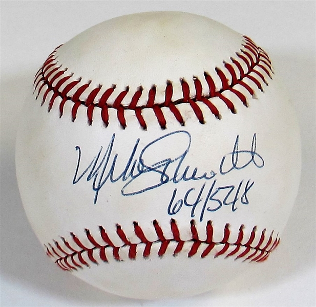 Mike Schmidt Signed #64/548 Baseball - JSA