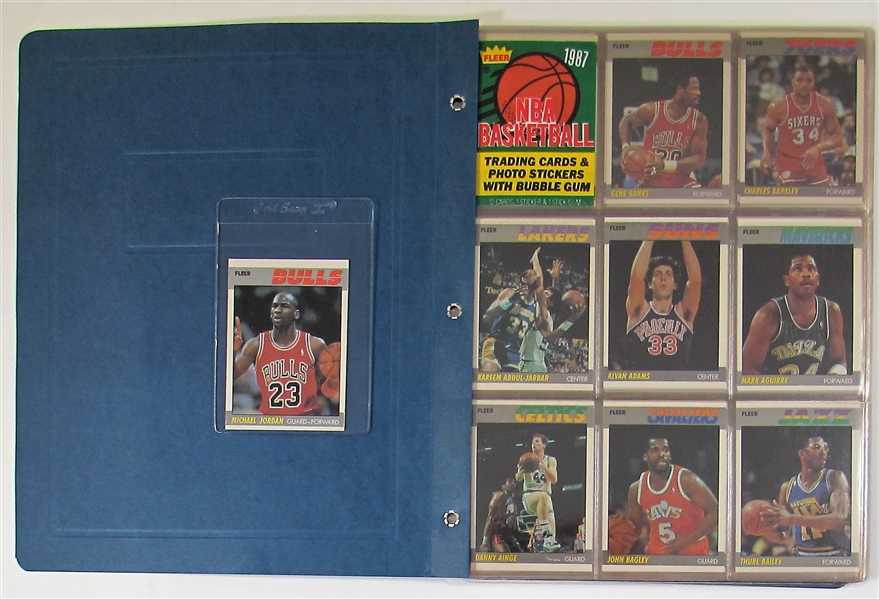 1987-88 Fleer Basketball Complete Set w/Jordan