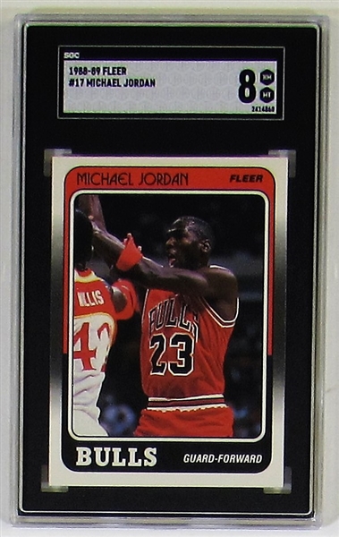 1988-89 Fleer Michael Jordan #17 Card SGC 8