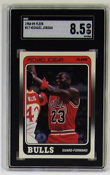 1988-89 Fleer Michael Jordan #17 Card SGC 8.5