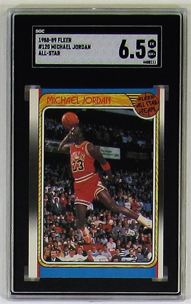 1988-89 Fleer All-Star Michael Jordan #120 Card SGC 6.5