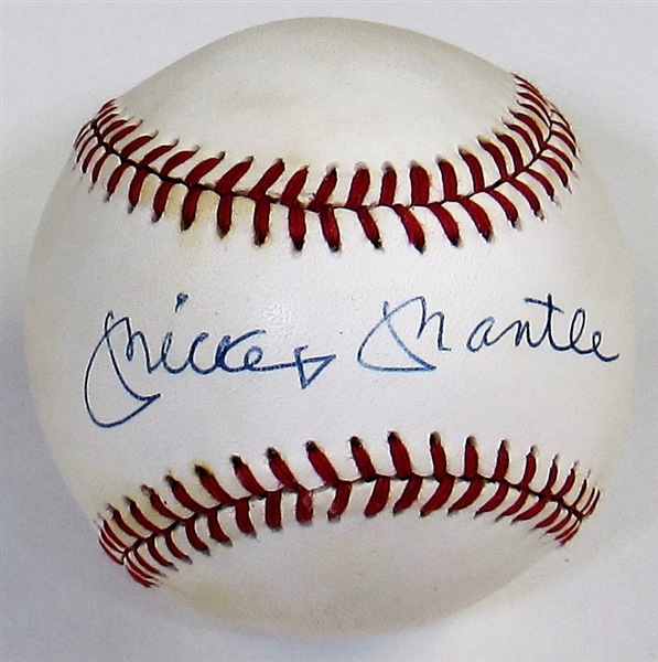 Mickey Mantle Autographed Baseball - JSAB69459
