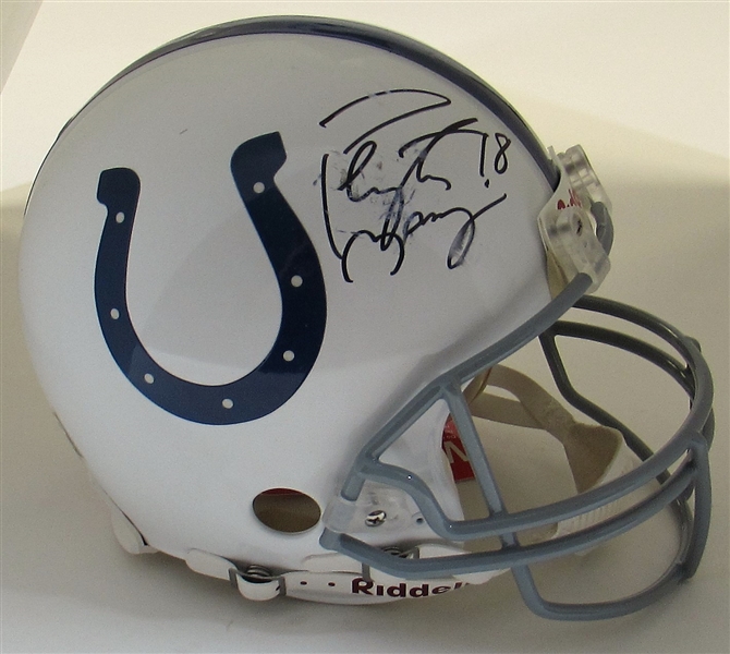 Peyton Manning Signed Colts Pro Model Helmet 
