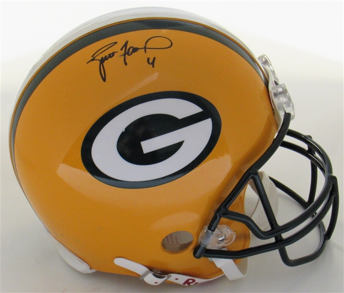 Brett Favre Signed Green Bay Packers - Pro Model Helmet