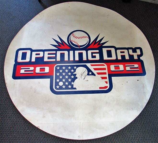 Kansas City Royals 2002 Opening Day Batters Circle Signed / Mike Sweeney