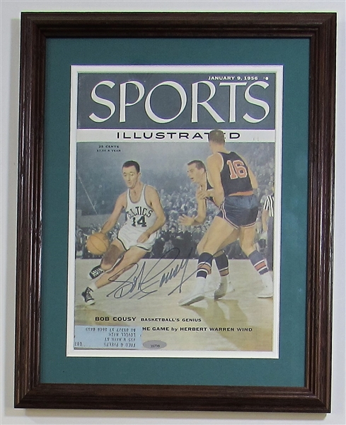 Bob Cousy Signed Sports Illustrated 