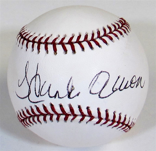 Hank Aaron Signed Baseball - Steiner 