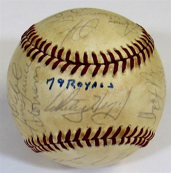 1979 Kansas City Royals Team Signed Baseball
