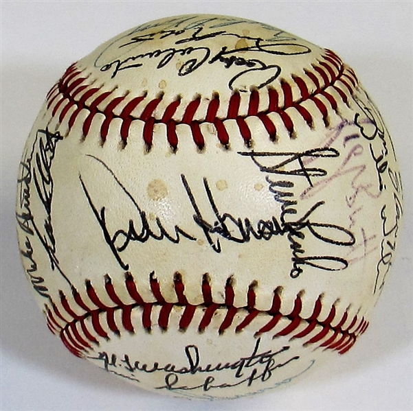 1983 Kansas City Royals Team Signed Baseball 
