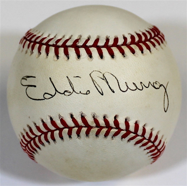 Eddie Murray Single Signed Baseball - JSA