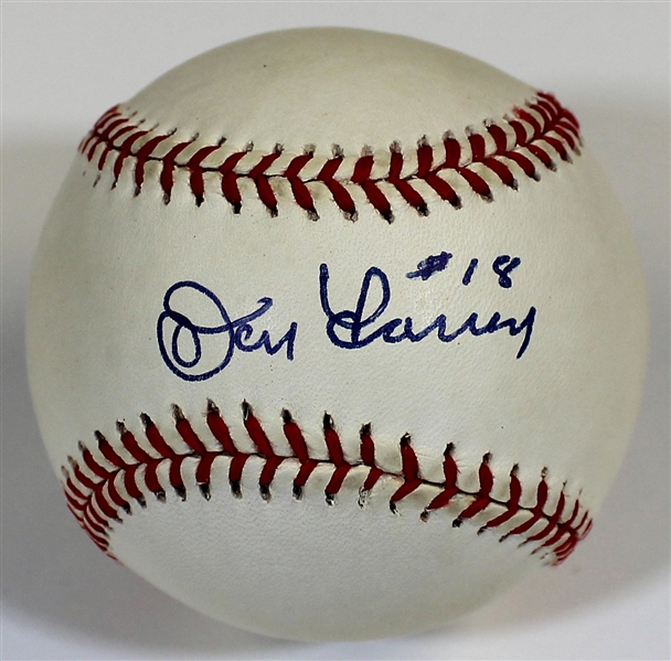 Don Larsen Signed Baseball - JSA