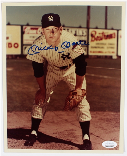 Mickey Mantle Signed Color Photograph - JSA