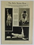 Babe Ruth American Magazine "Babe Show How to Play" 