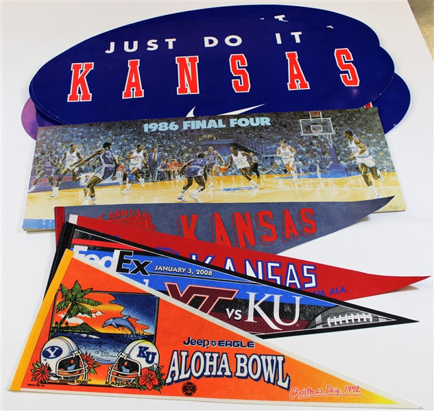 University Kansas Bowl Pennants and Posters 