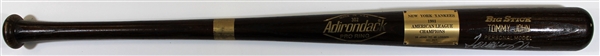 Tommy John Signed 1981 NY Yankees American League Championship Bat