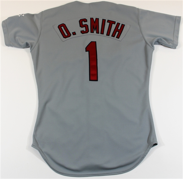 1992 Ozzie Smith Game Worn St. Louis Cardinals Jersey