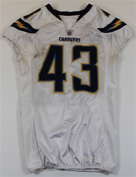 Darren Sproles 9-26-10 Game Used Chargers Jersey
