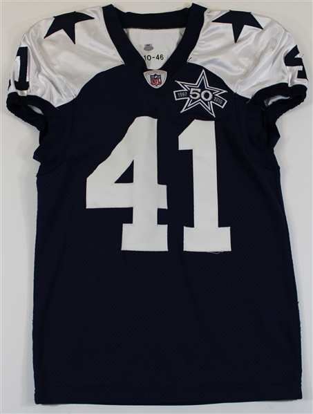 Terrance Newman 2010 Game Used Dallas Cowboys Jersey - Steiner LOA