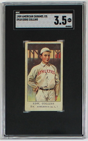 1909 E91B Eddie Collins Card SGC VG 3.5