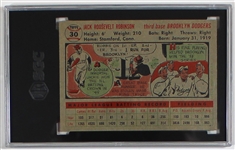 1956 Topps Jackie Robinson Gray Back SGC 5 EX