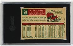1959 Topps Duke Snider Card SGC 7.5