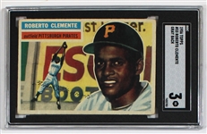 1956 Topps Roberto Clemente Gray Back SGC 3 VG