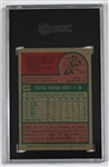 1975 Topps George Brett Rookie Card SGC 8 NM