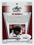 Patrick Mahomes II Leaf Draft Card Signed - JSA