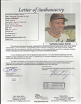1971 Topps Willie Mays Signed Giants Card - JSA