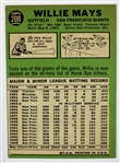1967 Topps Willie Mays Signed Giants Card - JSA