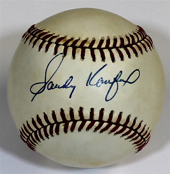 Sandy Koufax Signed NL Baseball - JSA