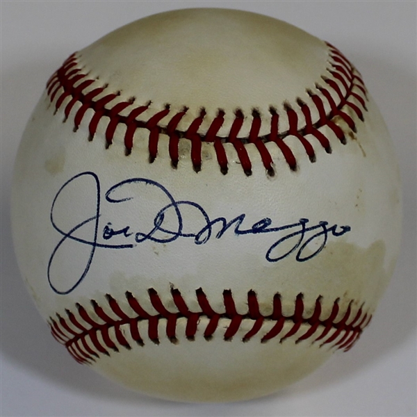 Joe DiMaggio Signed Bobby Brown Baseball - JSA