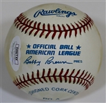 Joe DiMaggio Signed Bobby Brown Baseball - JSA
