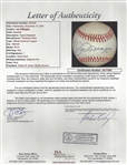 Joe DiMaggio Signed Bobby Brown Baseball - JSA