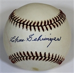 Chas Gehringer Signed Bobby Brown Baseball - JSA