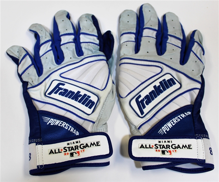 Mike Moustakas 2017 All-Star Game Used Batting Gloves - Miami