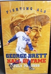 George Brett Framed ALS Vinyl Banner Signed - JSA
