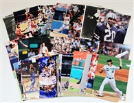 Lot of 40 Signed Photos - Baseball-Football Basketball KU Etc.