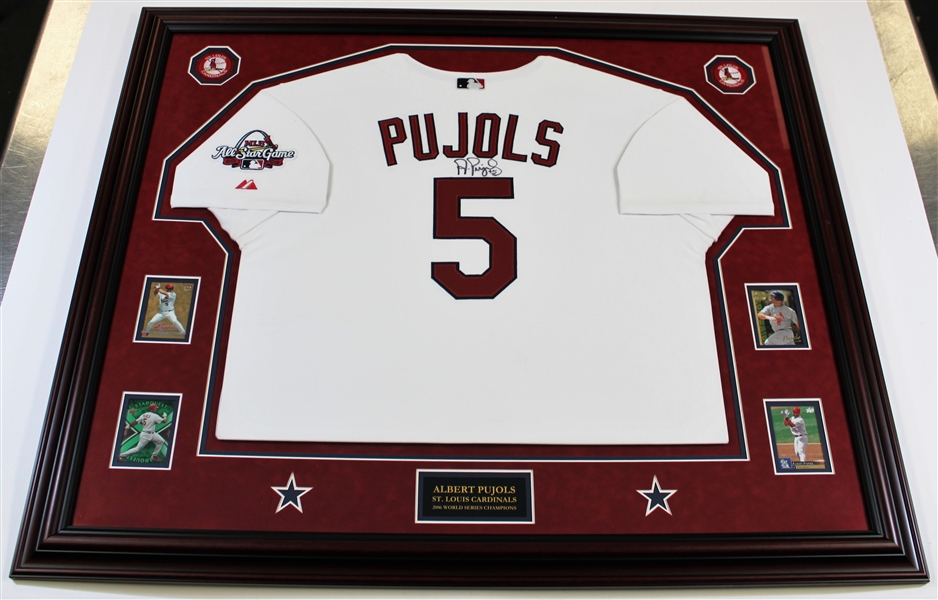 Albert Pujols Signed St Louis Cardinals Jersey Wallstar - JSA