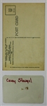 Casey Stengel Signed HOF Post Card & Orignial Photo - JSA