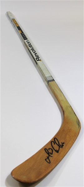 Mario Lemieux GI & Signed Hockey Stick