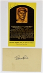 Sam Rice Signed HOF Card - JSA