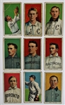 Lot Of 9 T206 Tobacco Cards (Sweet Caporal backs)
