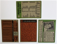 Brooks Robinson Signed Lot of 4 Baseball Cards