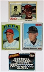 Sparky Anderson Lot of 4 Signed Baseball Cards
