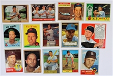Vic Wertz Lot of 14 Signed Vintage Baseball Cards