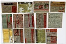 Vic Wertz Lot of 14 Signed Vintage Baseball Cards