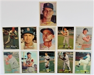 1957 Topps 11 card lot - Minoso-Newcombe- Drysdale