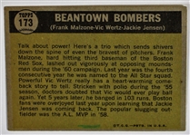 1961 Topps Beantown Bombers Signed Card - Wertz-Jensen- Malzone