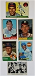 Ernie Banks-Kaline-Ashburn-Sphan-Newhouser-Gehringer Signed Cards Lot of 6